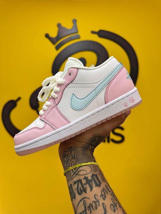 Nike Air Jordan 1 Low Paw Print Pink - A PRONTA ENTREGA