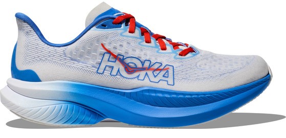 TÊNIS HOKA MACH 6 ' WHITE BLUE RED '