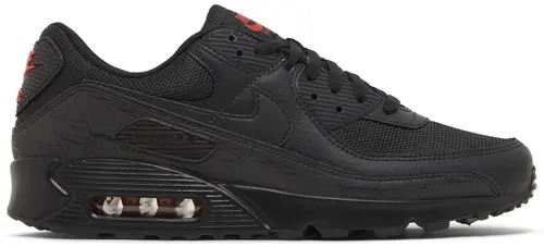 AIR MAX 90 ESSENTIAL BLACK RED REFLECTIVE