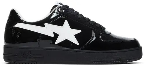 TÊNIS A BATHING APE BAPE STA #1 BLACK WHITE