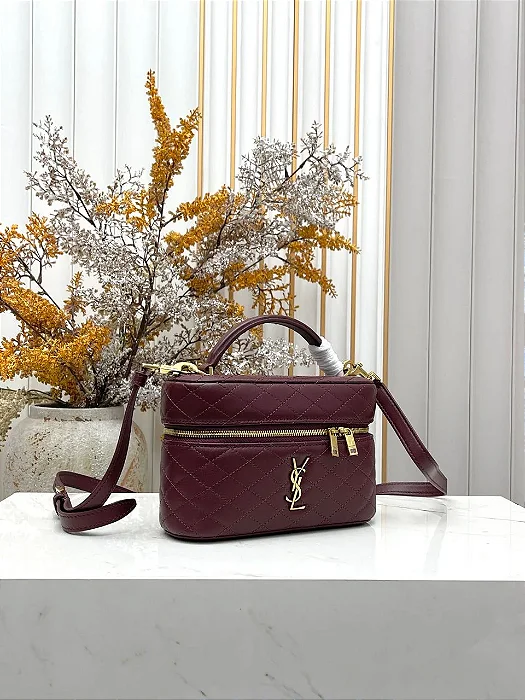 BOLSA SAINT LAURENT GABY VANITY RED WINE