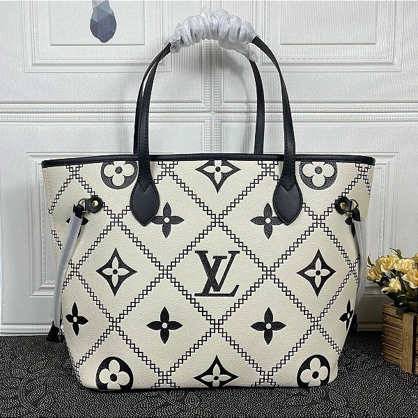 BOLSA LOUIS VUITTON NEVERFULL EMPREINTE MONOGRAM BRODERIES