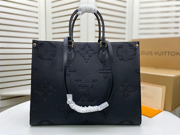 BOLSA LOUIS VUITTON ONTHEGO EMPREINTE GIANT MONOGRAM GM BLACK