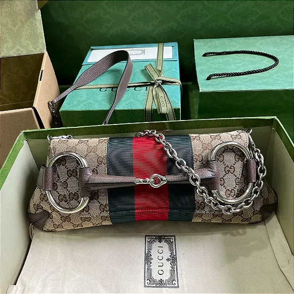 BOLSA GUCCI HORSEBIT CHAIN SMALL SHOULDER