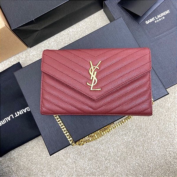 BOLSA SAINT LAURENT SHOULDER RED