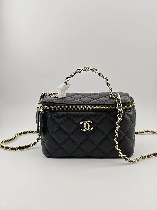 BOLSA CHANEL BLACK GOLD