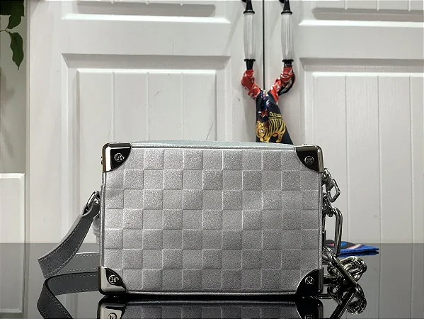 BOLSA LOUIS VUITTON MINI SOFT TRUNK GLITTER SILVER