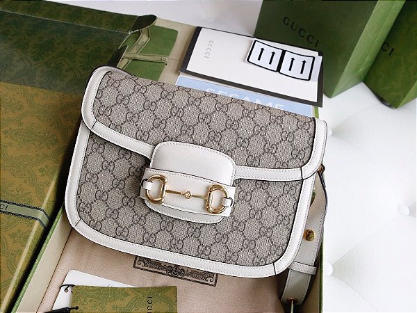 BOLSA GUCCI HORSEBIT 1955 GG SUPREME CANVAS