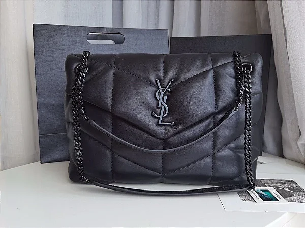 BOLSA SAINT LAURENT YVES MEDIUM PUFFER IN NAPPA LEATHER