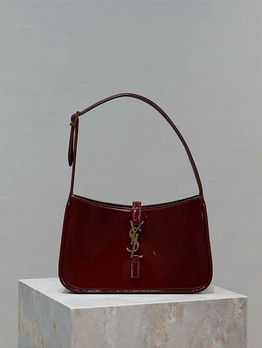 BOLSA SAINT LAURENT YVES MINI LE 5 TO 7 IN PATENT LEATHER GRENADE