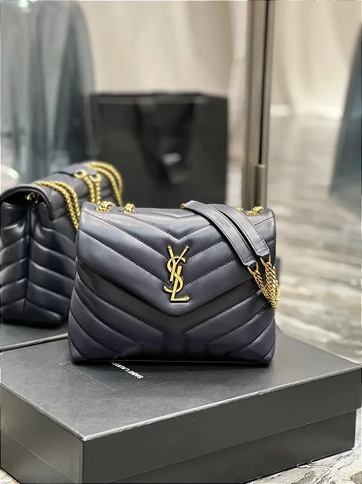 BOLSA SAINT LAURENT DARK BLUE LOU LOU