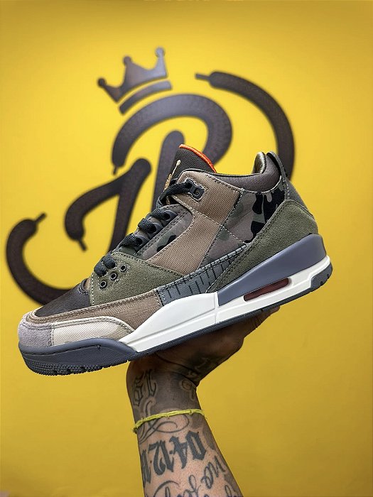 Air Jordan 3 Retro Patackwork Camo - A PRONTA ENTREGA