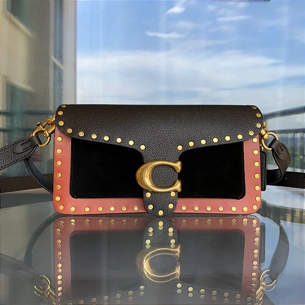BOLSA COACH TABBY SHOULDER 26 WITH RIVETS DA COACH