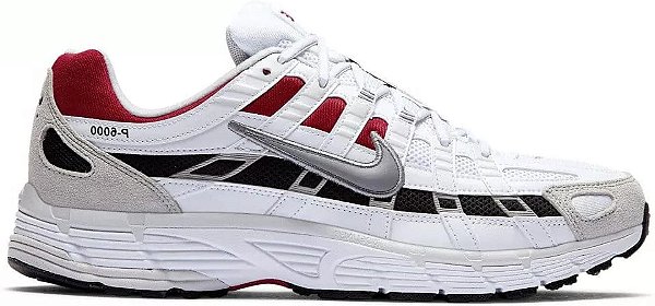 NIKE P-6000 WHITE UNIVERSITY RED