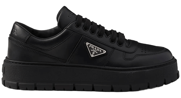 TÊNIS PRADA LEATHER BLACK