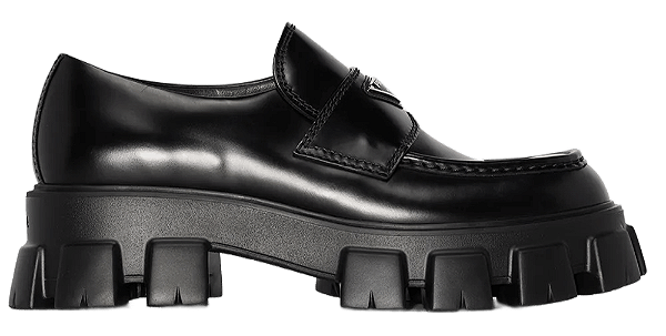 TÊNIS PRADA BRUSHED LEATHER MONOLITH BRIGHT