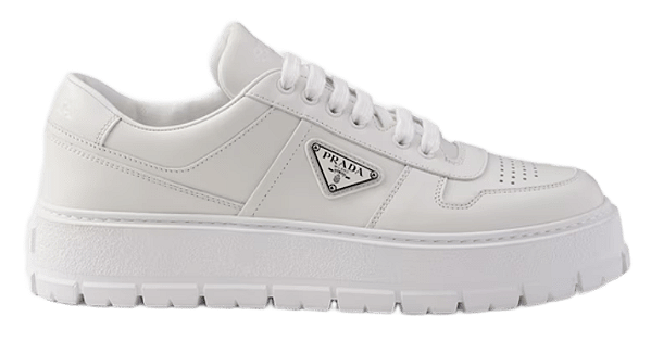 TÊNIS PRADA LEATHER SNEAKER WHITE
