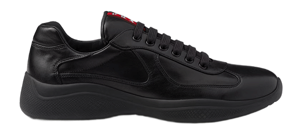 TÊNIS PRADA AMERICAN CUP LEATHER BLACK