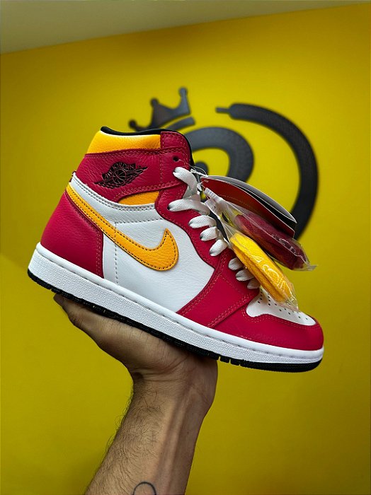 Air Jordan 1 High Light Fusion Red- A PRONTA ENTREGA
