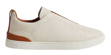 TÊNIS ZEGNA TRIPLE STITCH SECONDSKIN LEATHER WHITE