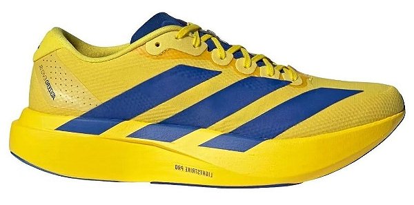 ADIDAS ADIZERO EVO SL YELLOW ROYAL BLUE IRON METALLIC