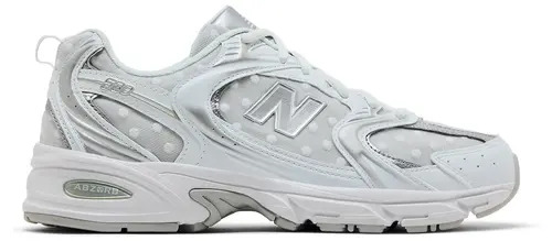 NEW BALANCE 530 ' WHITE SILVER METALLIC POLKA DOTS '