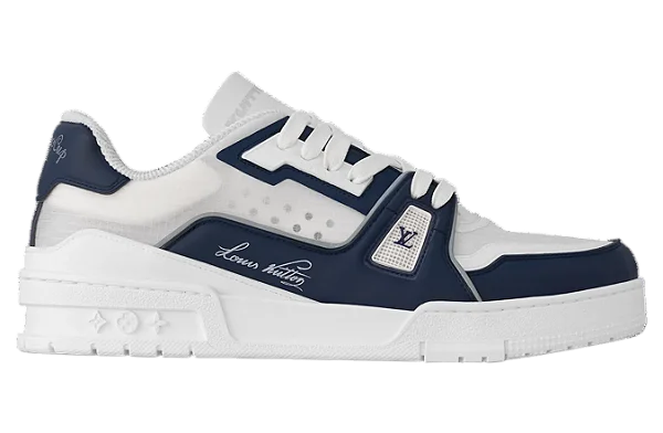 TÊNIS LOUIS VUITTON TRAINER WHITE / MARINE