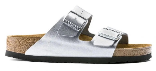 SANDALIA BIRKENSTOCK ARIZONA SILVER BIRKO-FLOR