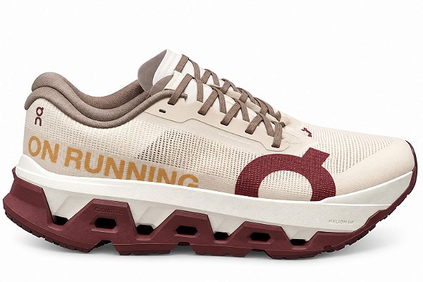 TÊNIS ON CLOUDMONSTER HYPER 3 WHITE WINE RED