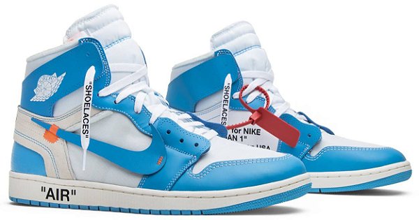 AIR JORDAN 1 HIGH OG X OFF WHITE ' UNC ' - Os melhores Tênis estão aqui