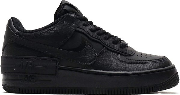 nike women's black air force 1