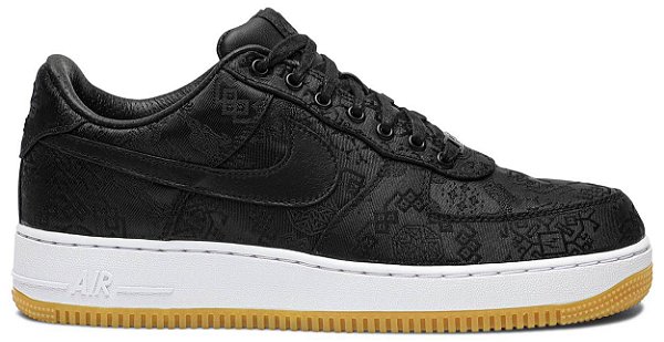 TÊNIS NIKE AIR FORCE 1 X FRAGMENT DESIGN X CLOT ' BLACK SILK '