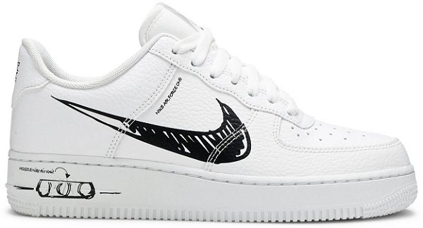 nike air force 1 sketch white