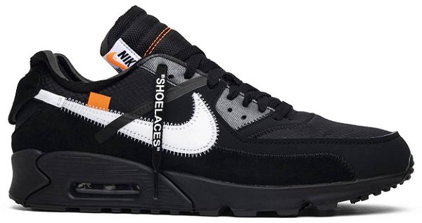 TÊNIS NIKE AIR MAX 90 X OFF-WHITE ' BLACK ' - Os melhores Tênis estão aqui