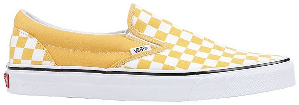 TÊNIS VANS SLIP CLASSIC ON ' OCHRE CHECKBOARD ' - Os melhores Tênis estão  aqui