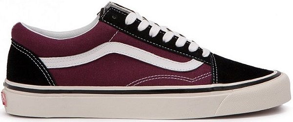 TÊNIS VANS OLD SKOOL 36 DX ' BLACK BURGUNDY '