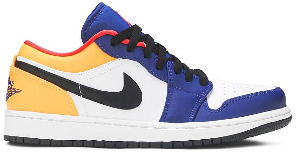 AIR JORDAN 1 LOW ' WHITE DEEP ROYAL BLUE '