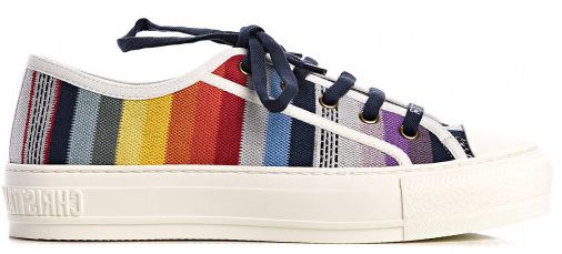 TÊNIS DIOR WALK'N'DIOR EMBROIDERED LOW ' RAINBOW '