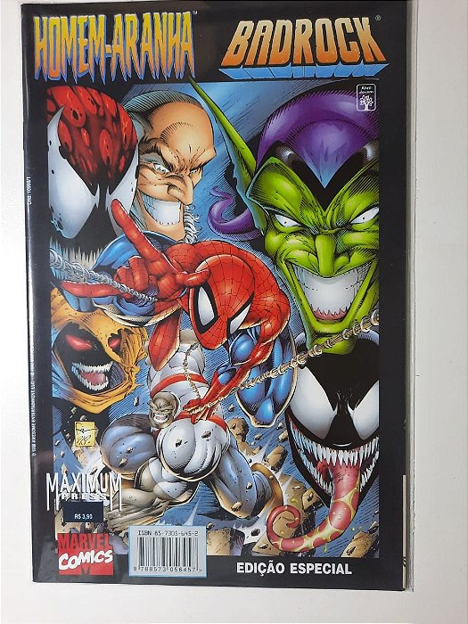 Gibi Homem-aranha - Badrock Autor Maximum [usado]