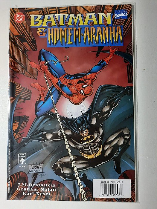 Gibi Batman e Homem-aranha Autor J.m.dematteis - Graham Nolan Karl Kesel (1998) [usado]