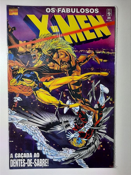 Gibi os Fabulosos X-men Nº 29 Autor a Caçada ao Dentes de Saber! (1998) [usado]