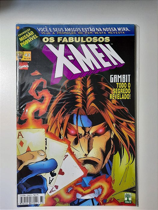 Gibi os Fabulosos X-men Nº 43 Autor Gambit - Todo o Segredo Revelado (1999) [usado]