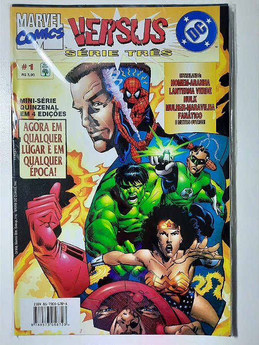 Gibi Marvel Versus Dc Série Três Autor Mini-série em 4 Edições (1998) [usado]