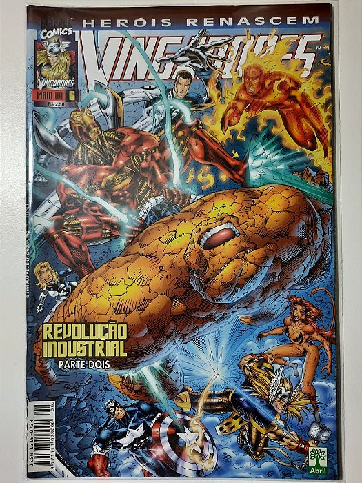 Gibi Herois Renascem - Vingadores #6 Autor (1999) [usado]