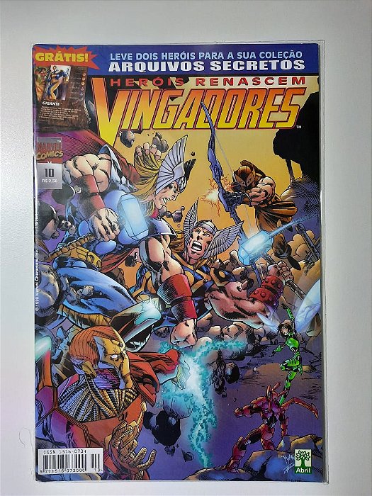 Gibi Herois Renascem - Vingadores Nº 10 Autor Vingadores (1999) [usado]