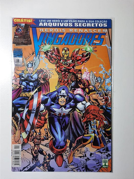 Gibi Herois Renascem Vingadores #11 Autor (1999) [usado]