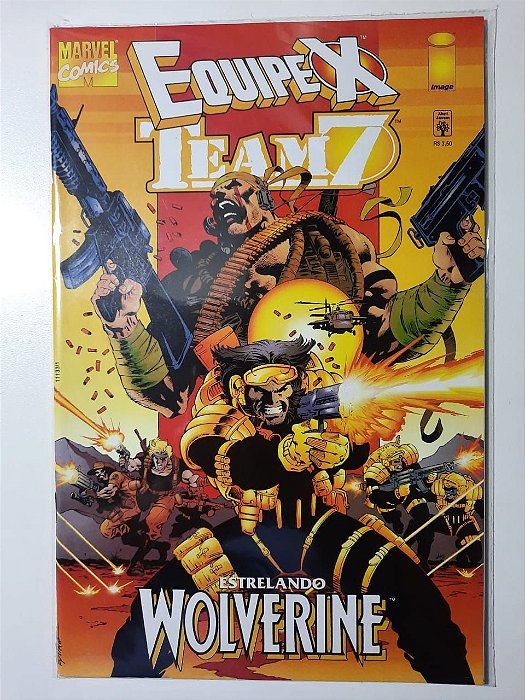 Gibi Equipe X Team 7 Autor Estrelando Wolverine (1998) [usado]