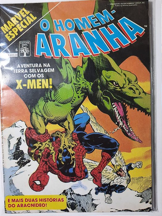Gibi Homem-aranha Nº 06 - Marvel Especial - Formatinho Autor Homem Aranha (1988) [usado]