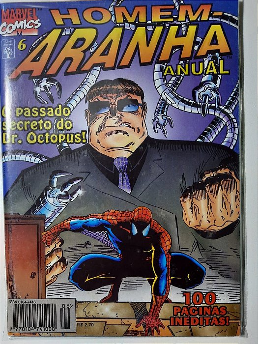 Gibi Homem Aranha Anual Nº 06 - Formatinho Autor Homem Aranha (1996) [usado]