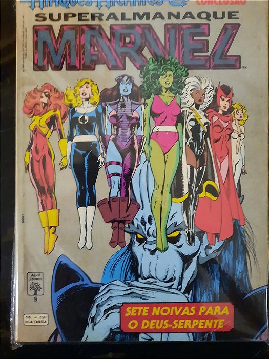 Gibi Superalmanaque Marvel Nº 09 - Ataques Atlantes - Formatinho Autor Seperalmanaque Marvel (1993) [usado]